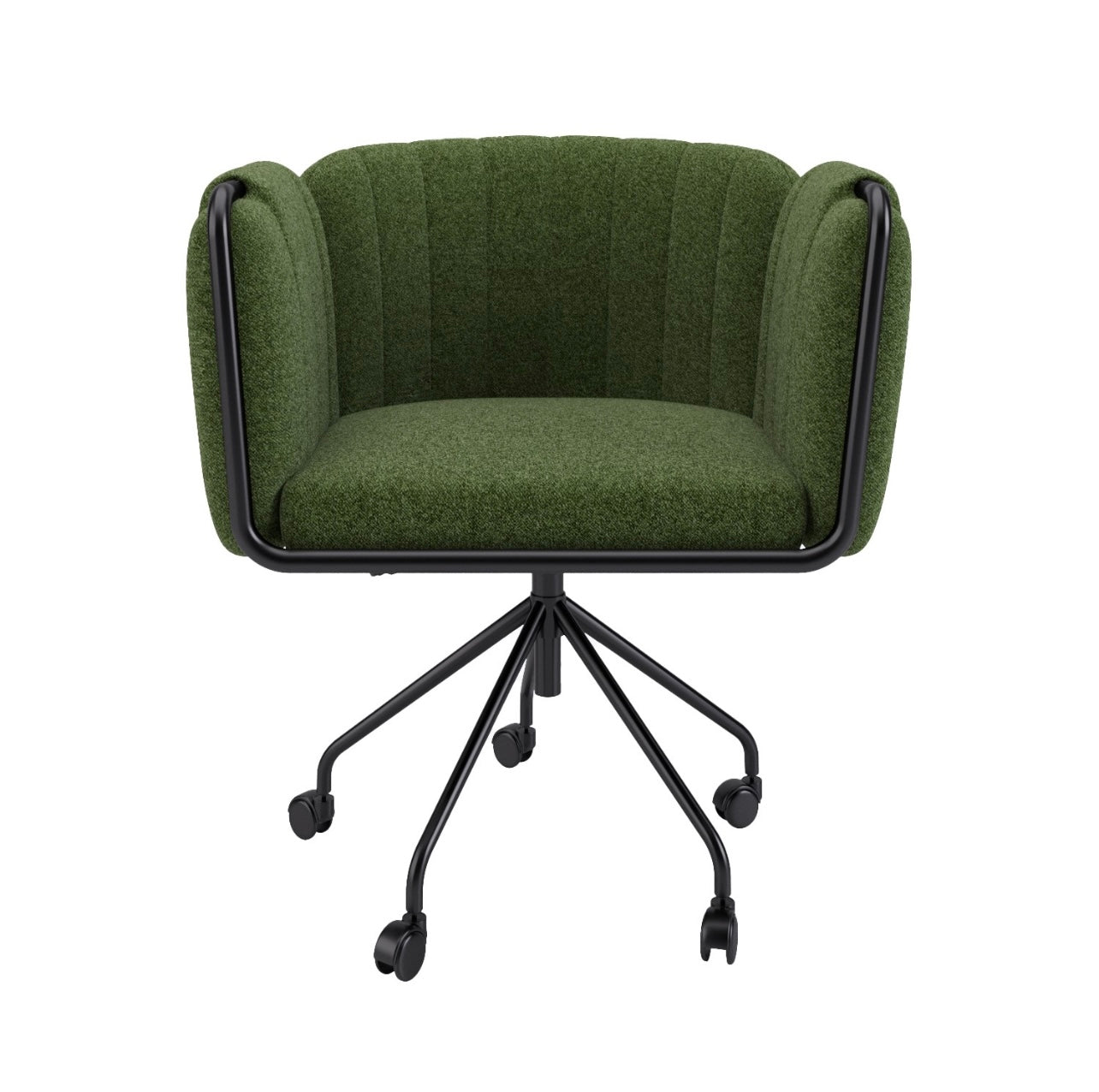 Velvet Swivel Office Chair Armrest and Ergonomic Comfort with Adjustable Height