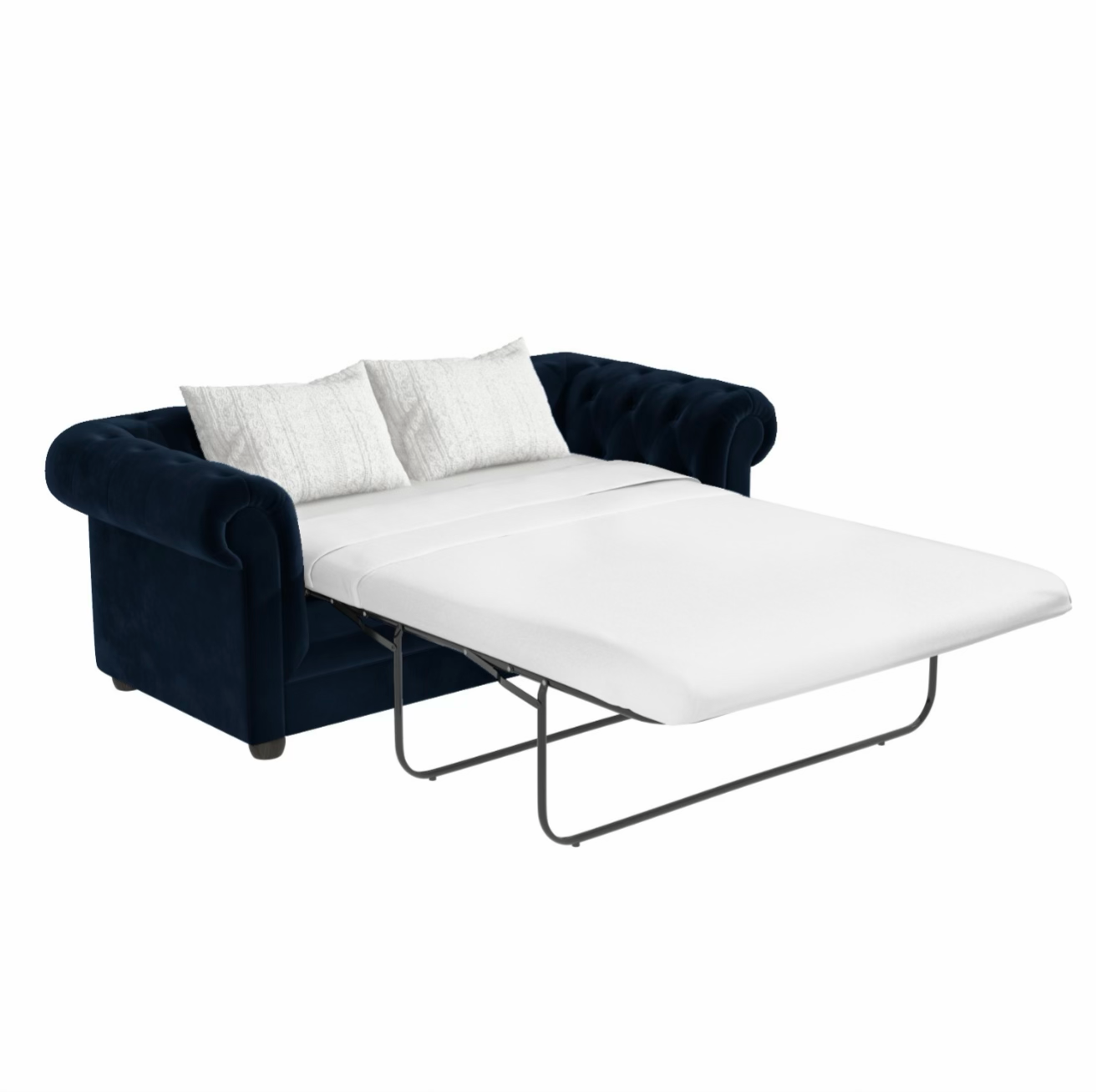 Velvet Sofa Bed 3 Seater Sleeper Sofa with Mattress