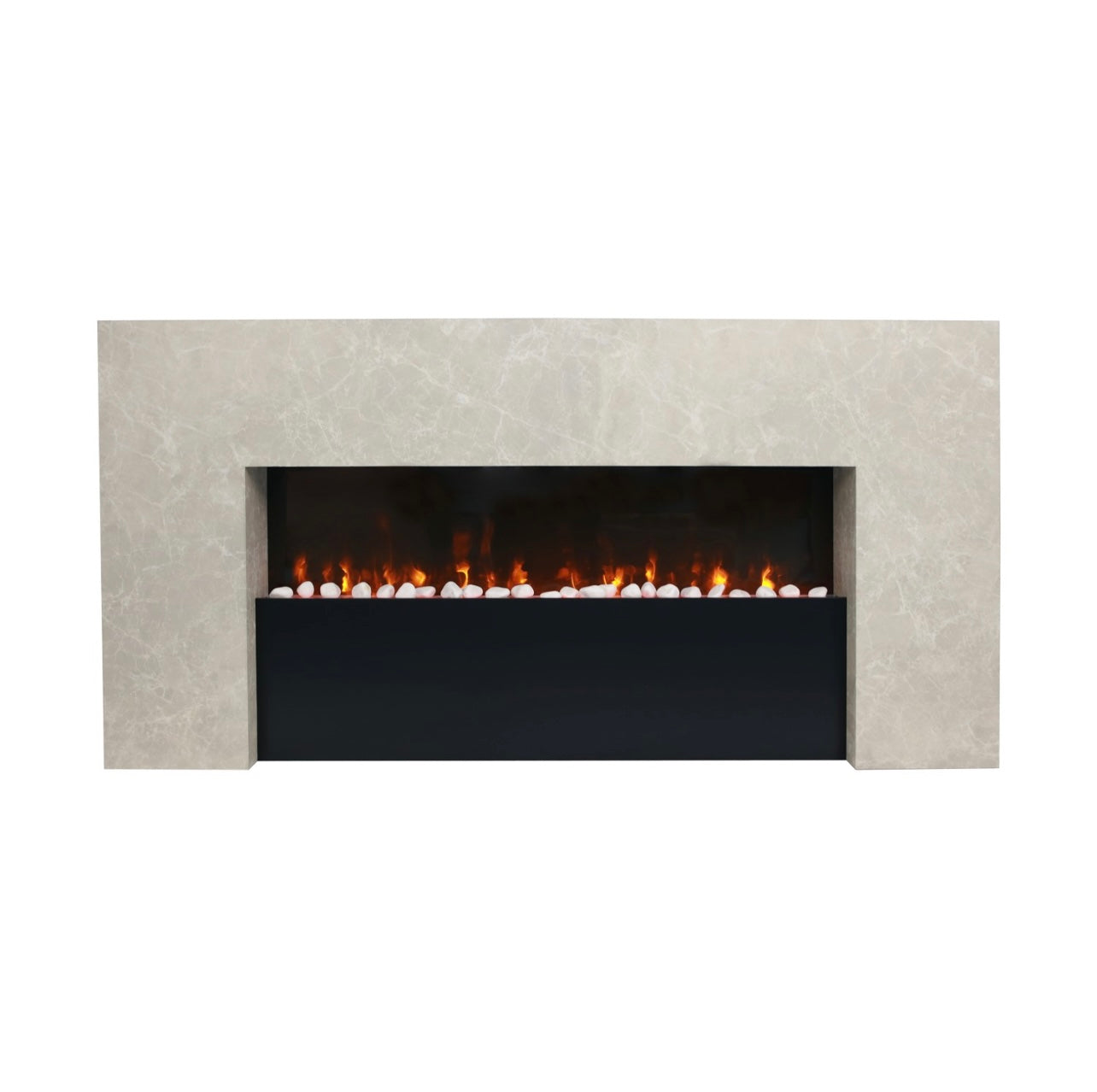 Electric Fireplace LED Flame Effect with Remote Control Smart Fire