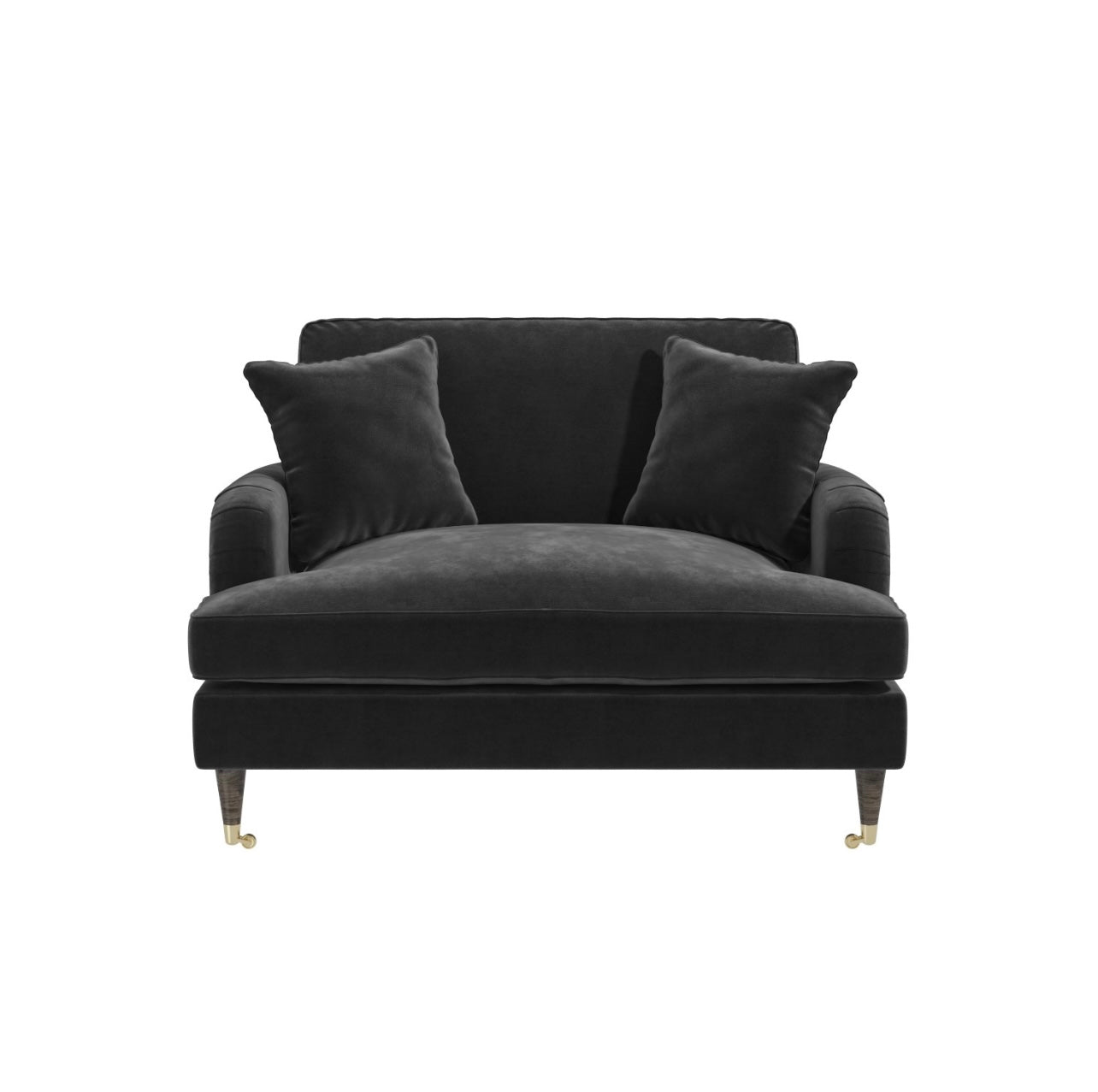 Loveseat Sofa Velvet Couch 2 Seater with Cushions