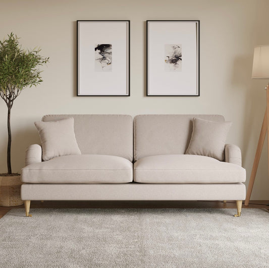Sofa 3 Seater Couch Upholstered with Cushions