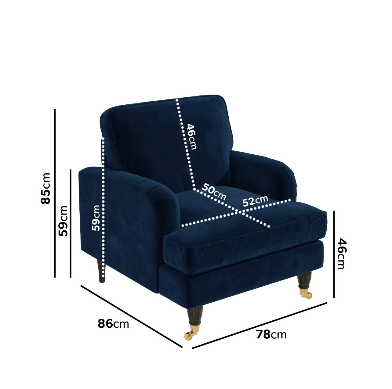 Velvet Armchair Upholstered Accent Chair Plush and Modern