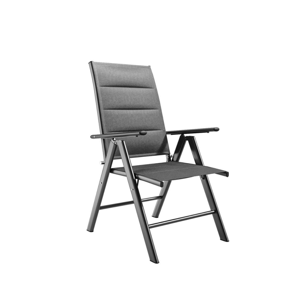 Grey Garden Dining Set with Reclining Chairs Outdoor Patio