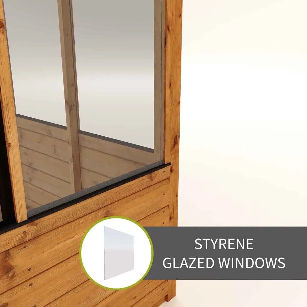 Brown Wooden Greenhouse with Opening Roof Vent and Climate Control