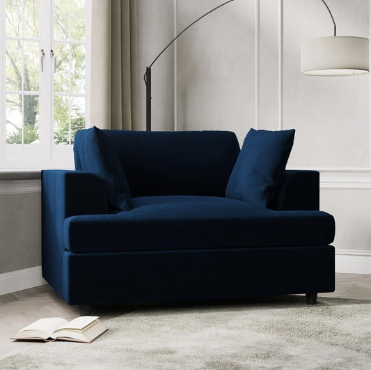 Velvet Loveseat Sofa Couch 2 Seater with Cushions