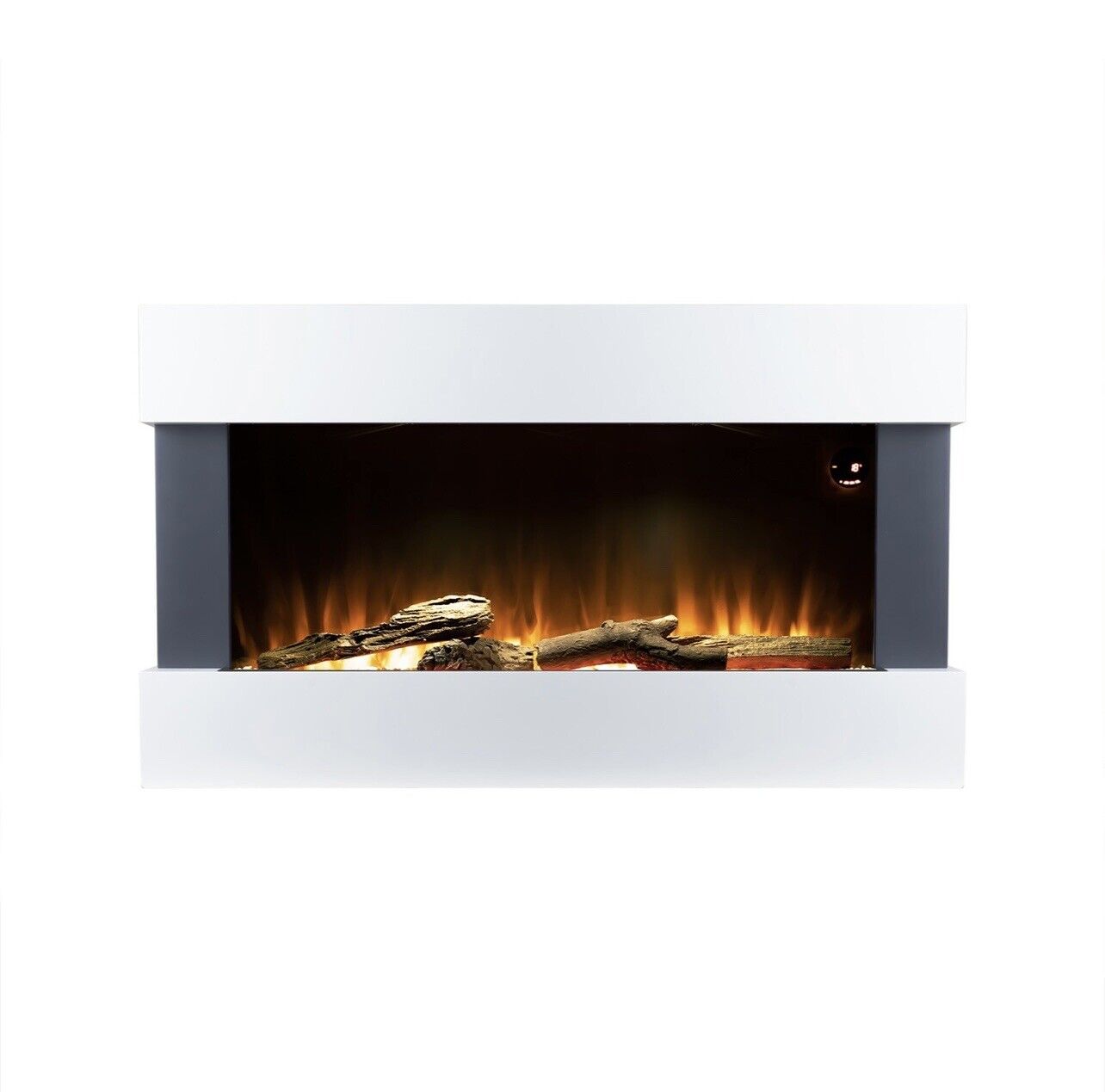 White Electric Fire LED Flame with Remote Control