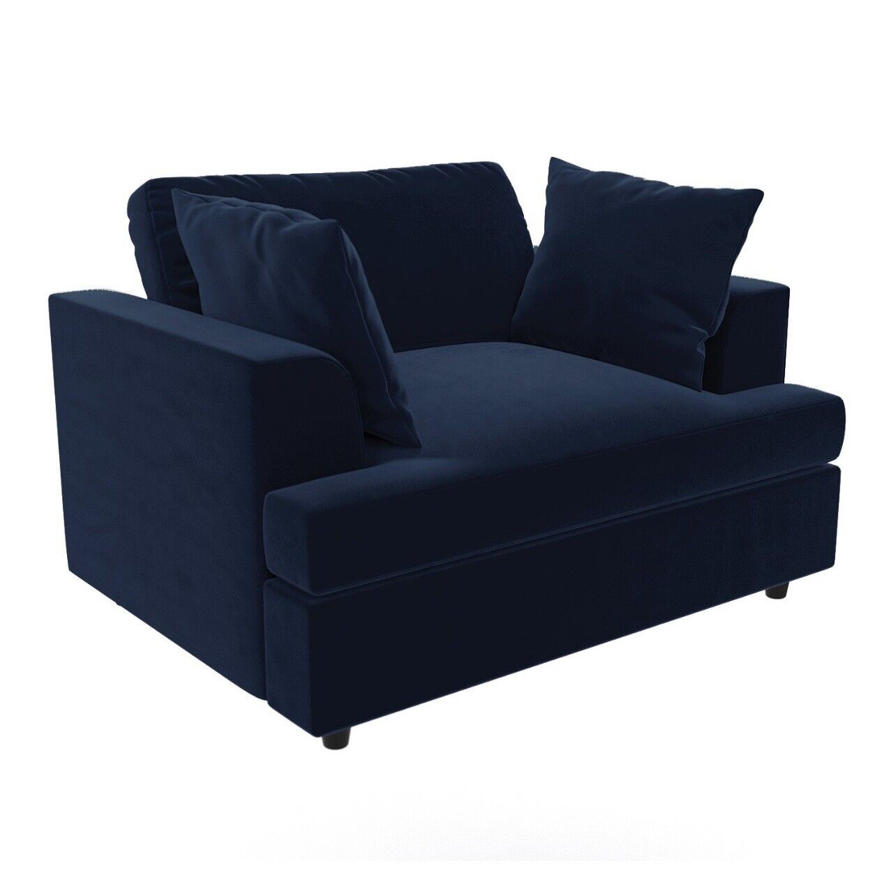 Velvet Loveseat Sofa Couch 2 Seater with Cushions