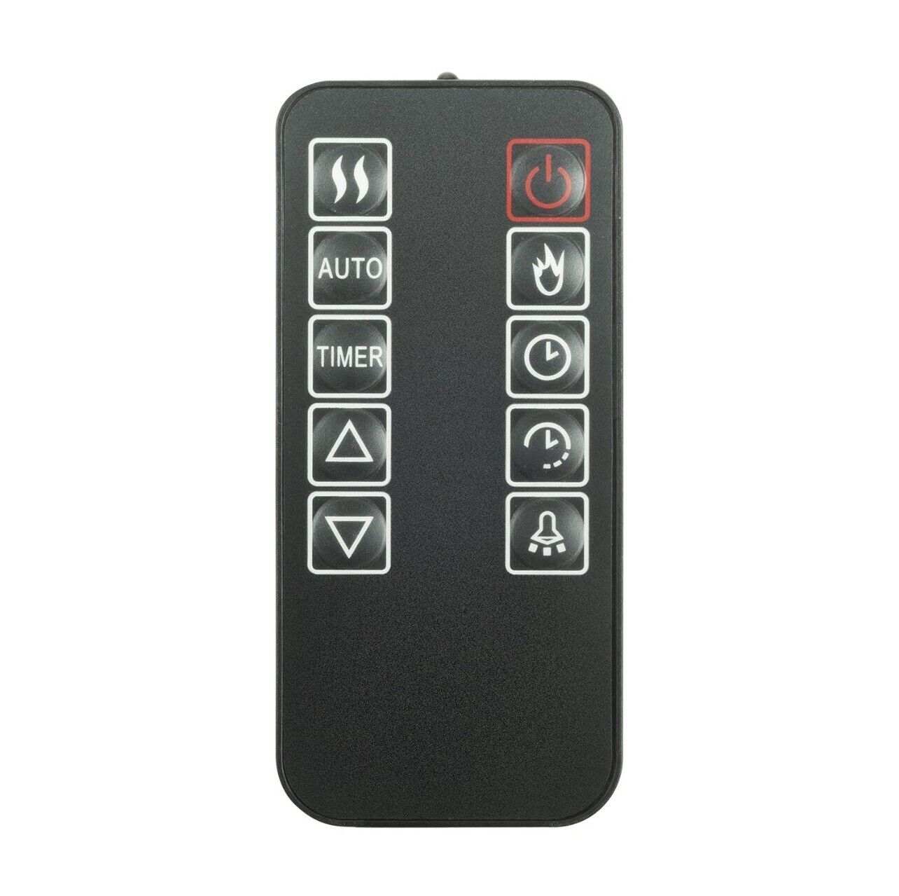 White Electric Fire Wall Mounted with LED Flame and Remote Control