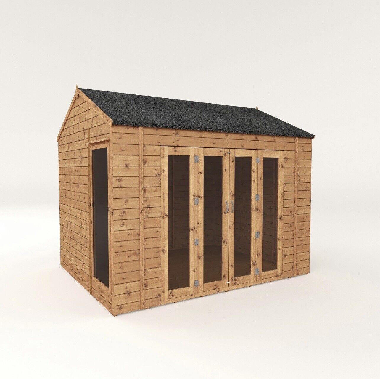 Summerhouse with Bi-Fold Shatterproof Doors and Lockable