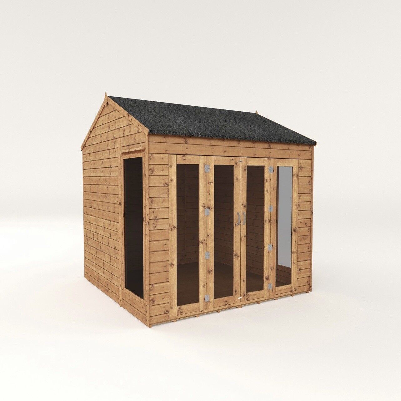 Summerhouse with Bi-Fold Shatterproof Doors and Lockable