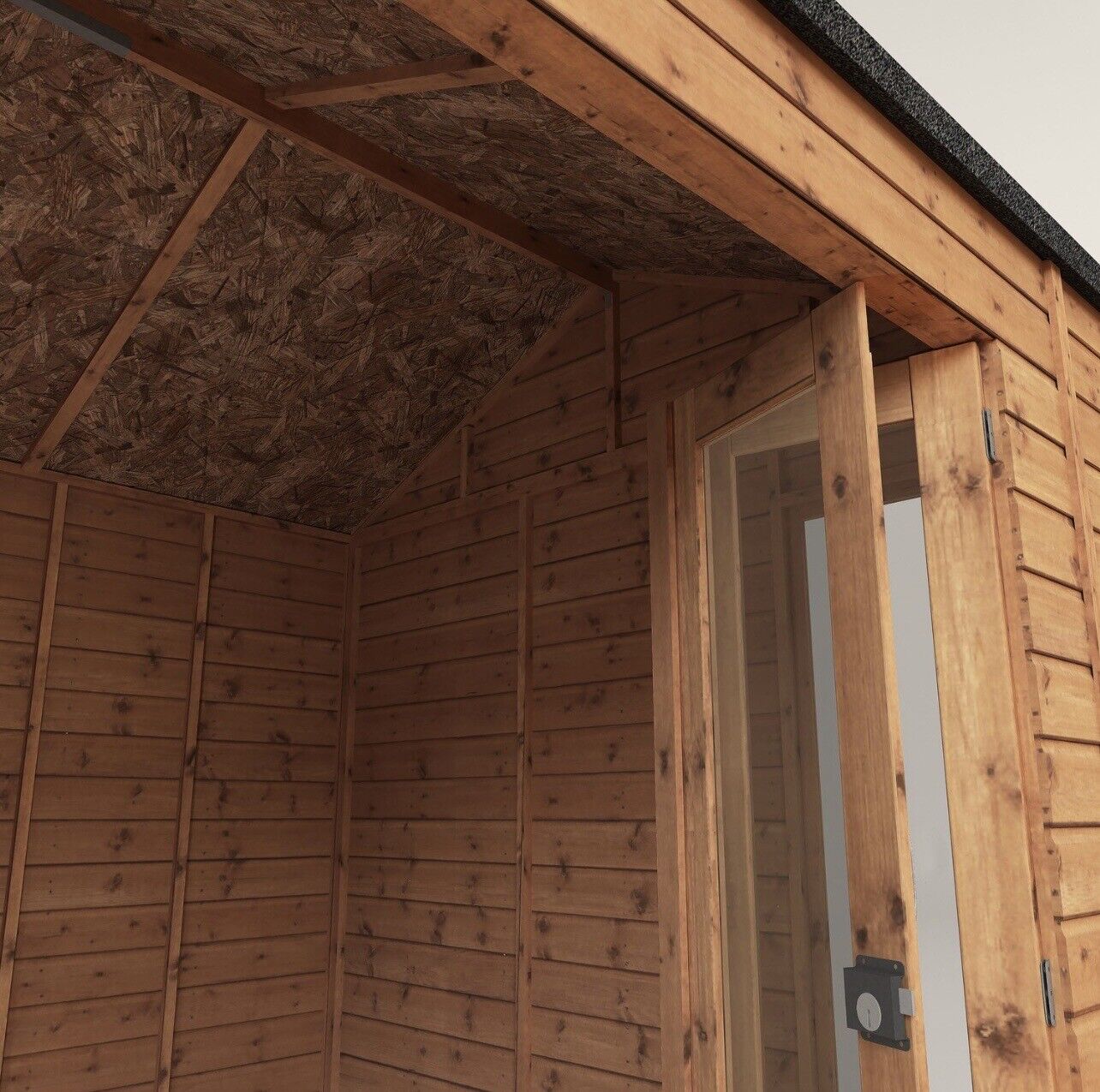 Summerhouse with Bi-Fold Shatterproof Doors and Lockable